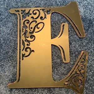 Initial E wall letter